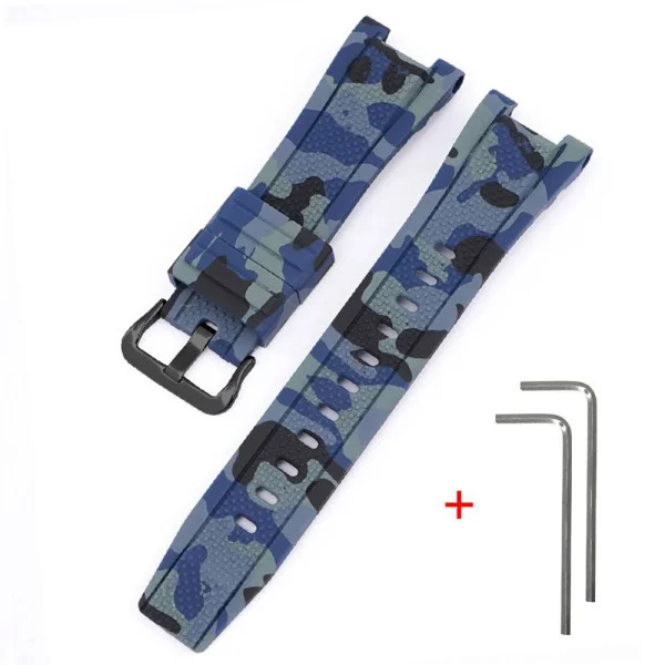 Ремешок для Casio G-Shock GST-W300 Camo Dark Blue BK фото 1