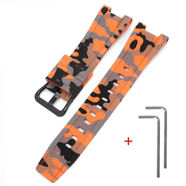 Ремешок для Casio G-Shock GST-W300 Camo Orange BK фото 1