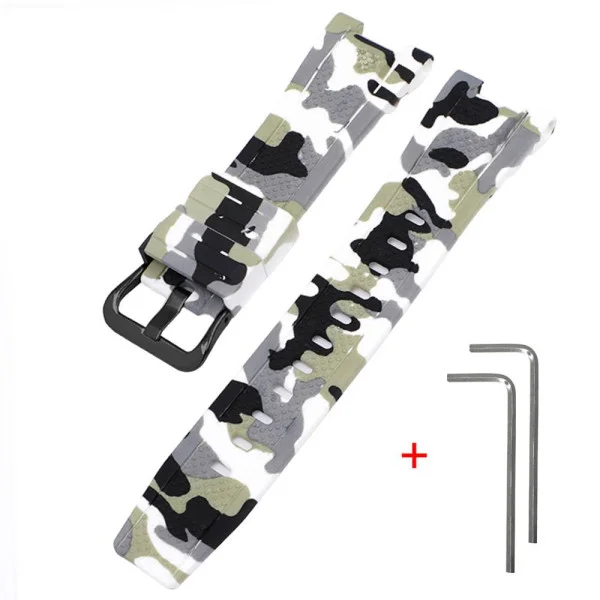Ремешок для Casio G-Shock GST-W300 Camo White BK фото 1