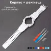 Ремешок + безель (рант) для Casio G-Shock GA-100 Black-Glossy SI фото 3