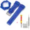 Ремешок + безель (рант) для Casio G-Shock GA-100 Dark Blue-Glossy SI