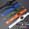 Ремешок + безель (рант) для Casio G-Shock GA-100 Dark Blue-Glossy SI фото 4
