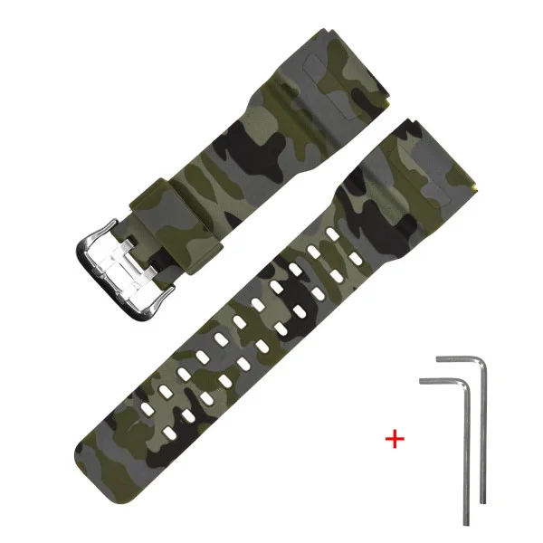 Ремінець для Casio G-Shock GG-1000/GWG-100/GSG-100 Camo Green SI фото 1