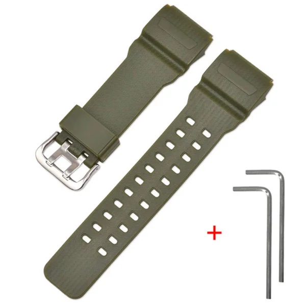 Ремешок для Casio G-Shock GG-1000/GWG-100/GSG-100 Army Green SI фото 1