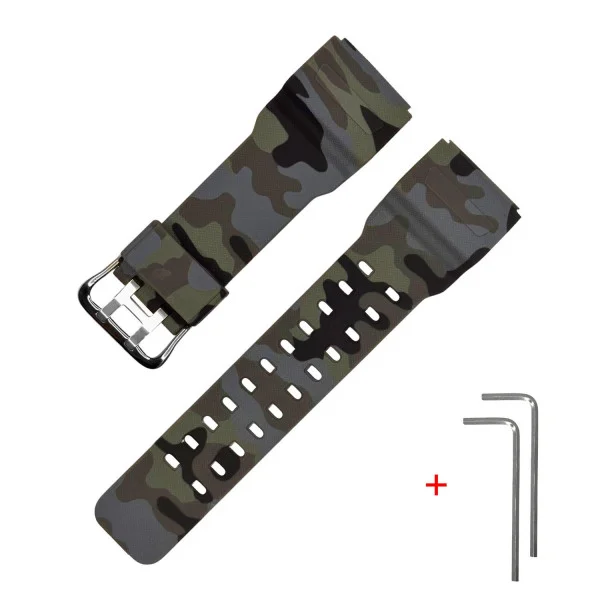 Ремешок для Casio G-Shock GG-1000/GWG-100/GSG-100 Camo Gray SI фото 1