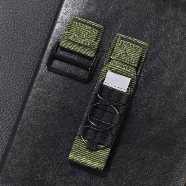 Ремінець для годинника Nylon Pro Army Green 22 мм фото 1