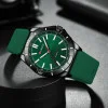 Чоловічий годинник Curren 8449 Black-Green фото 4