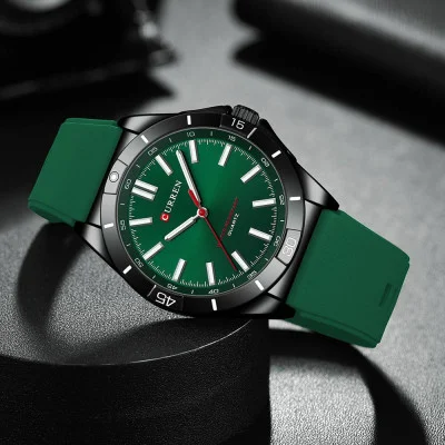 Чоловічий годинник Curren 8449 Black-Green