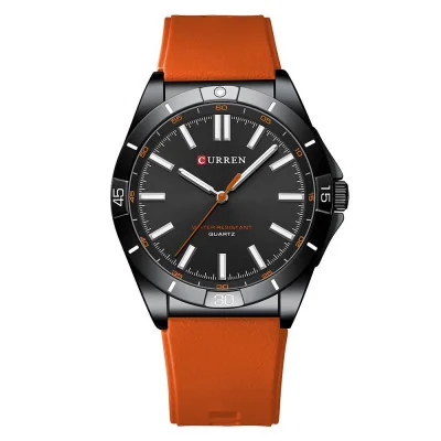 Мужские часы Curren 8449 Black-Orange
