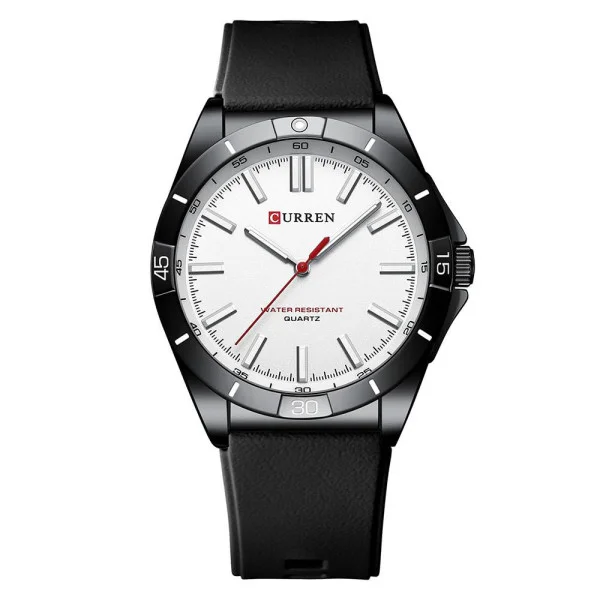 Чоловічий годинник Curren 8449 Black-White фото 1