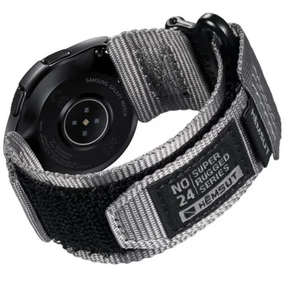 Ремінець для годинника Hemsut HGA121 Super Strong Nylon Grey 22 mm