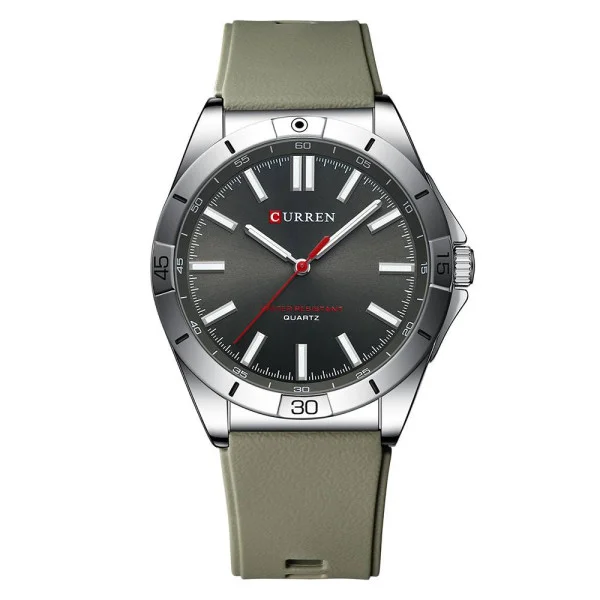 Чоловічий годинник Curren 8449 Silver-Black-Grey фото 1