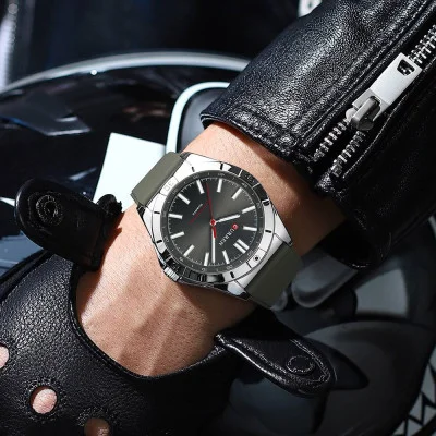 Чоловічий годинник Curren 8449 Silver-Black-Grey
