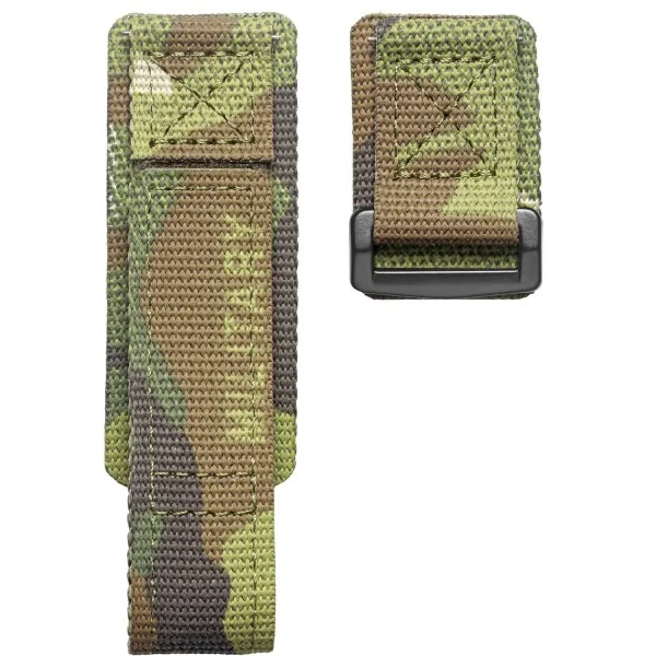 Ремінець для годинника Hemsut HS131 Military nylon Velcro Camo Green 20 mm фото 1