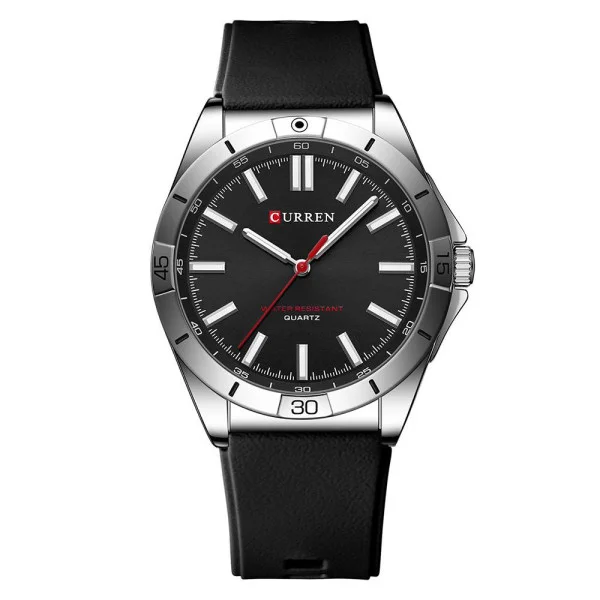 Чоловічий годинник Curren 8449 Silver-Black фото 1
