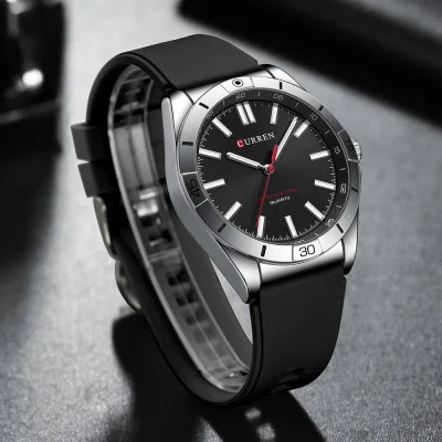 Чоловічий годинник Curren 8449 Silver-Black