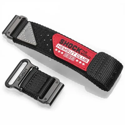 Ремешок для часов Hemsut HGA142 Shock the world Garmin Black 22 mm