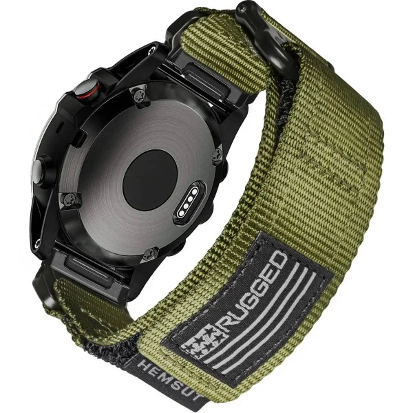 Ремінець для годинника Hemsut HGA125 Super Rugged Garmin Green 20 mm фото 1