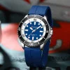 Чоловічий годинник Curren 8448 Silver-Blue фото 5