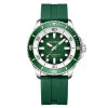 Чоловічий годинник Curren 8448 Silver-Green фото 2
