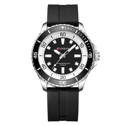 Чоловічий годинник Curren 8448 Silver-Black