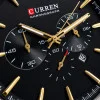 Чоловічий годинник Curren 8446 Silver-Gold-Black фото 7