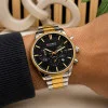 Чоловічий годинник Curren 8446 Silver-Gold-Black фото 3