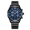Чоловічий годинник Curren 8446 Black-Blue фото 2