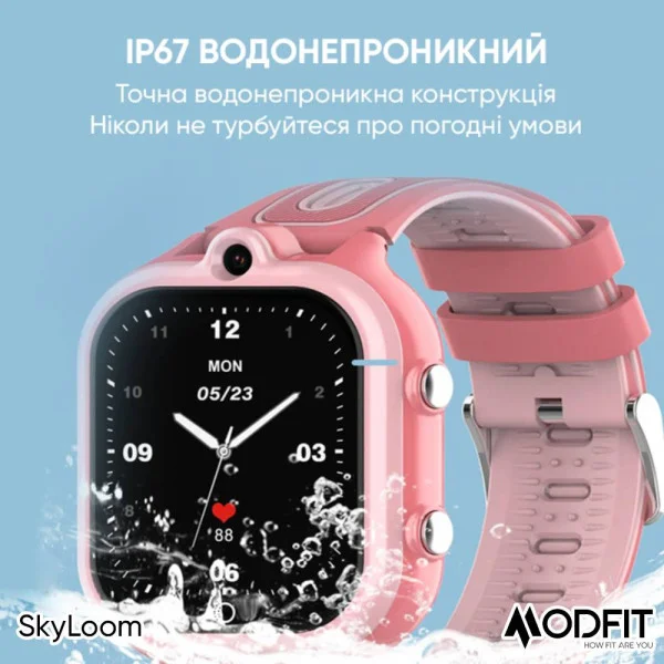 Розумний дитячий годинник Modfit SkyLoom All Black фото 24