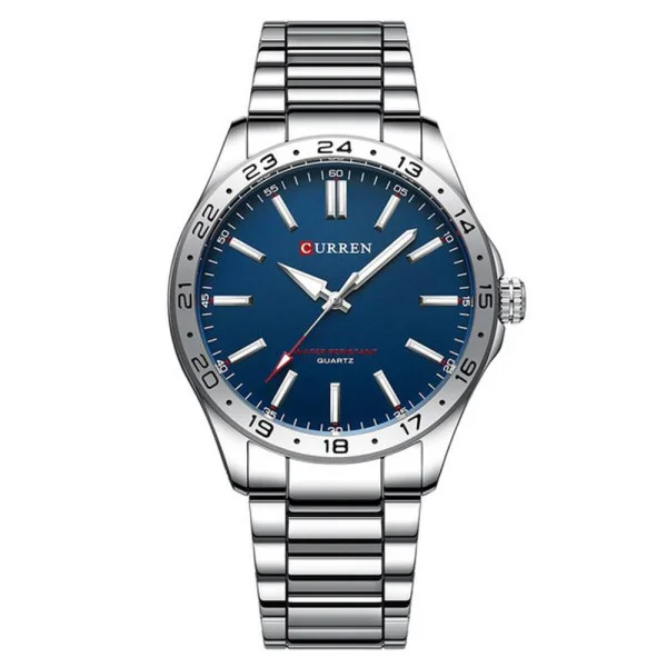 Мужские часы Curren 8452 Silver-Blue фото 1