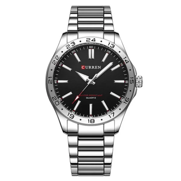 Чоловічий годинник Curren 8452 Silver-Black фото 1
