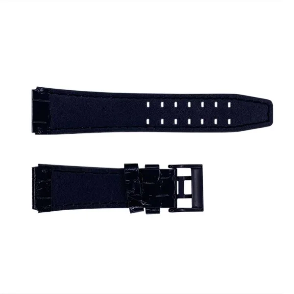 Ремінець шкіряний 22 мм Black фото 3