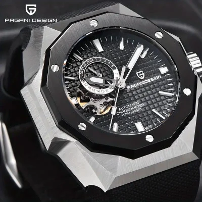Мужские часы Pagani Design PD-YS010 Silver-Black-Black