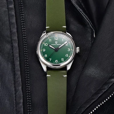 Чоловічий годинник Pagani Design PD-1765 Silver-Green-Green