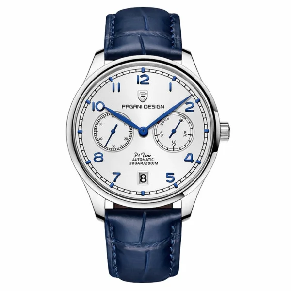 Чоловічий годинник Pagani Design PD-1772 Silver-Silver-Blue фото 1