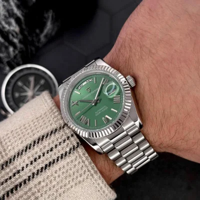 Чоловічий годинник Pagani Design PD-1752 Silver-Green
