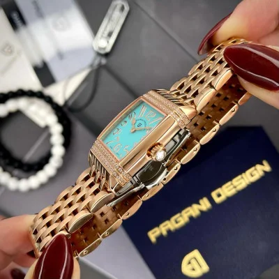 Жіночий годинник Pagani Design PD-1737 RoseGold-Blue