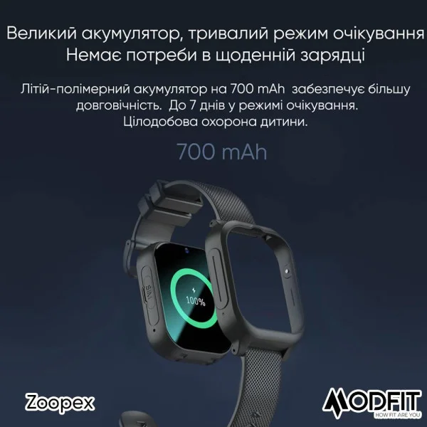 Розумний дитячий годинник Modfit Zoopex Pink фото 19