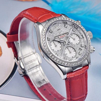 Жіночий годинник Pagani Design PD-1730 Silver-Red