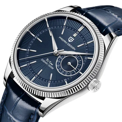 Мужские часы Pagani Design PD-1689 Silver-Blue-Blue