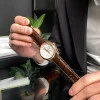 Чоловічий годинник Pagani Design PD-1689 Gold-White-Brown фото 6
