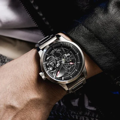 Мужские часы Pagani Design PD-1665 Silver-Black