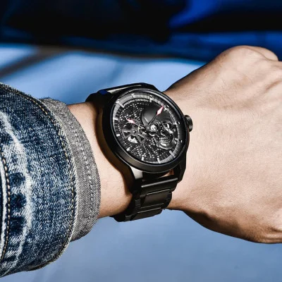 Чоловічий годинник Pagani Design PD-1665 All Black Metal