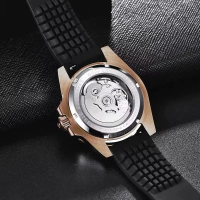 Чоловічий годинник Pagani Design PD-1651 Gold-Black Silicone