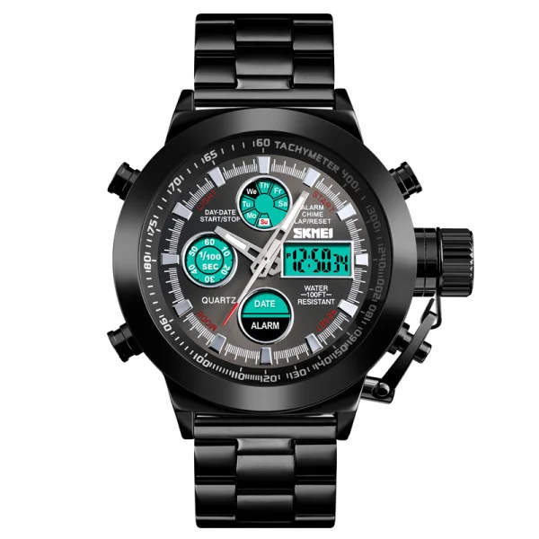Чоловічий годинник Skmei 1515BK Black фото 1