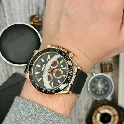 Мужские часы Skmei 9275RGBK Rose Gold-Black