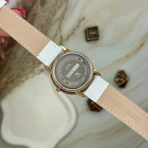 Жіночий годинник Skmei 2179WT White фото 7