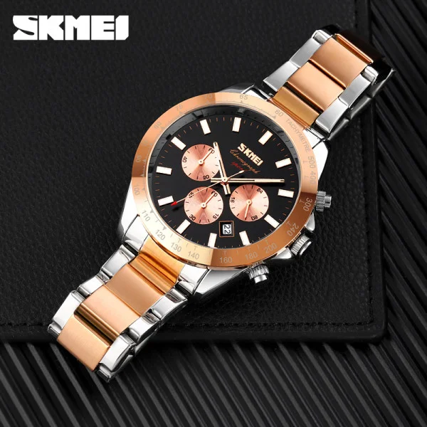 Чоловічий годинник Skmei 9259RGBK Rose Gold-Black фото 5
