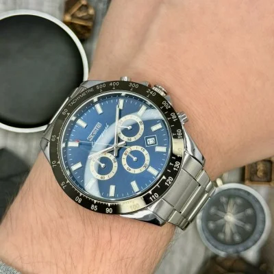 Мужские часы Skmei 9259SIBU Silver-Blue