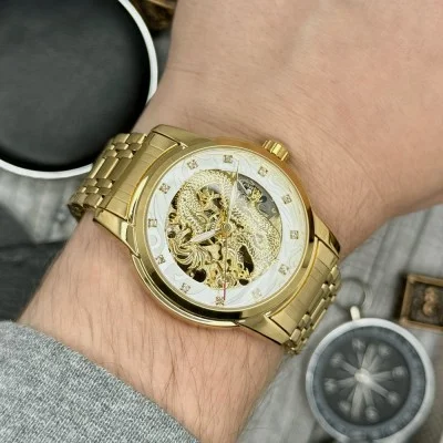 Мужские часы Skmei 9310GDSI Gold-Silver